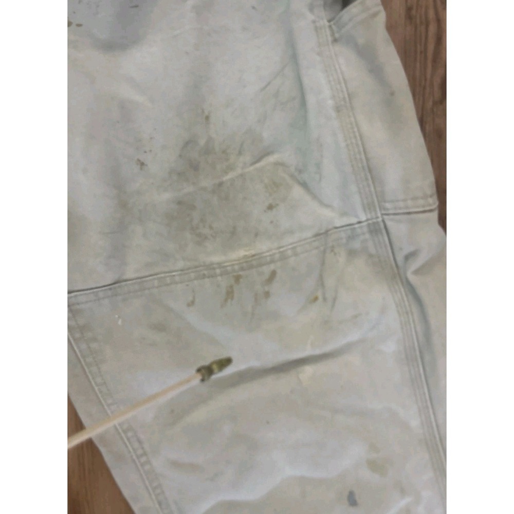 Vintage Carhartt Bib Overalls Double Knee Mens 42x32 (40x30) RO1 BRN Duck *See - Picture 5 of 16